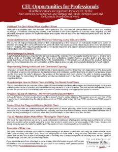CEU Opportunities for Professionals