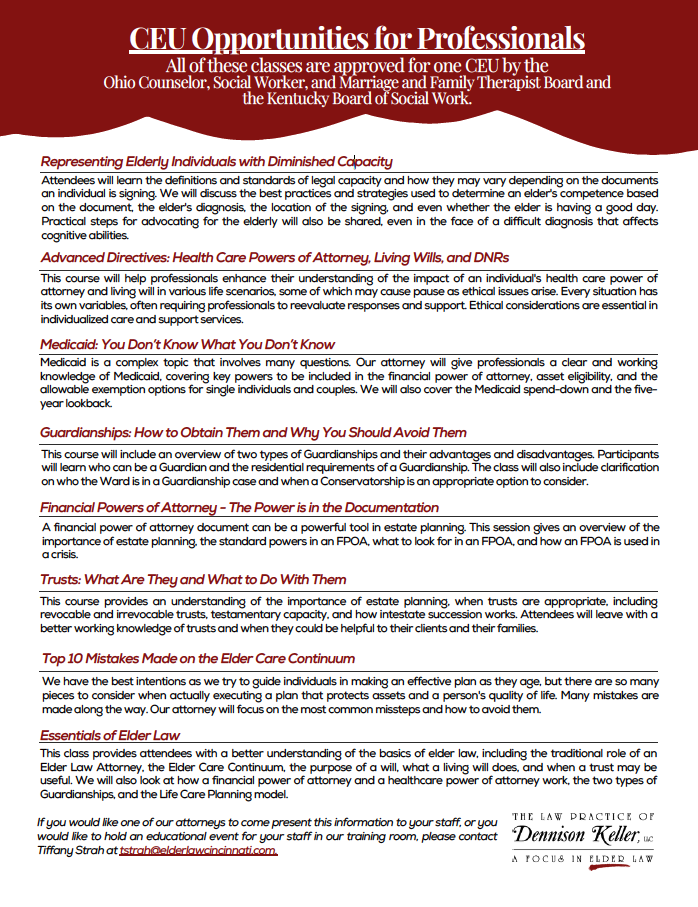 CEU Opportunities for Professionals